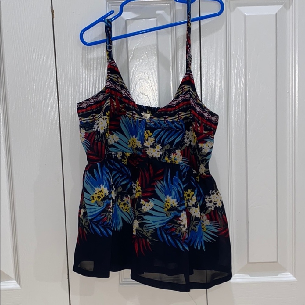 Floral Tunic Tank Top